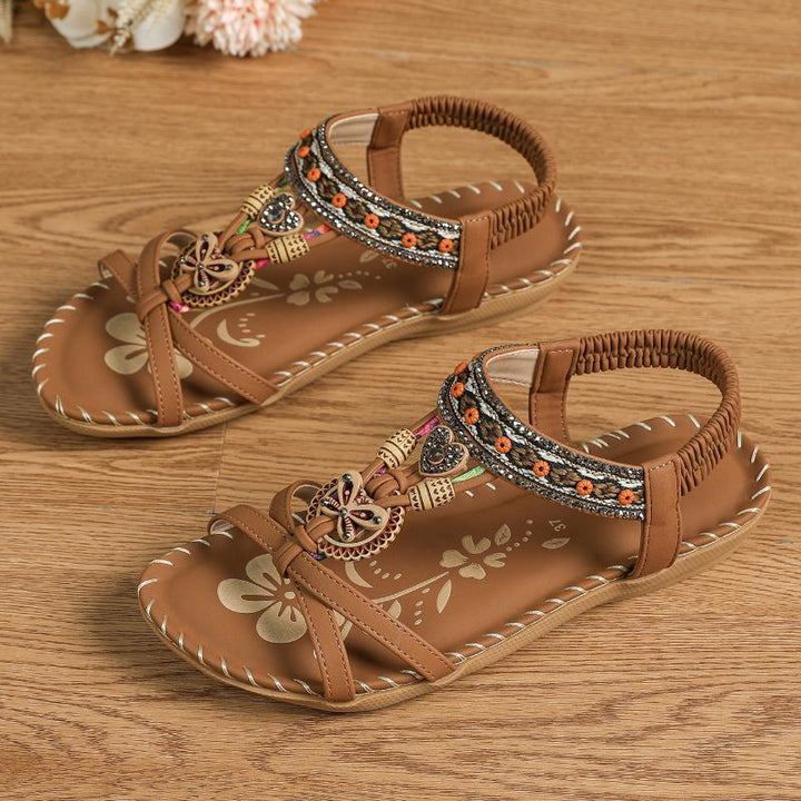 Flora | Sandalen Stil Ibiza, die Komfort und Eleganz vereinen