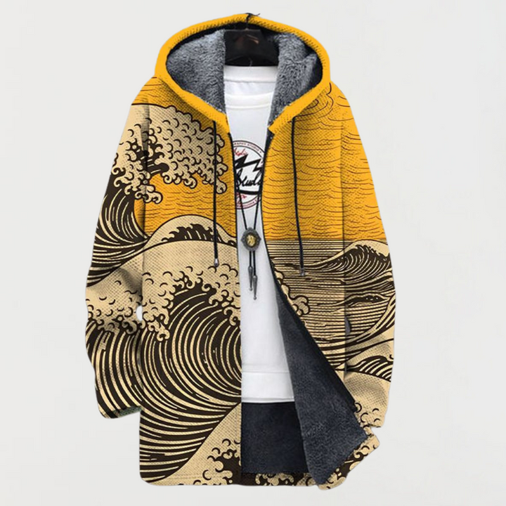 Kathrin | Kapuzenjacke mit Wellenmuster