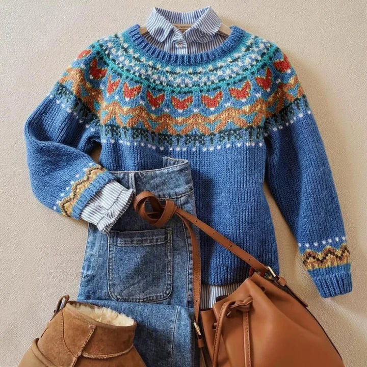 Vera | Klassischer Vintage-Strickpullover