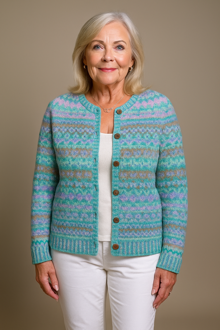 LILA | BLAUER CARDIGAN