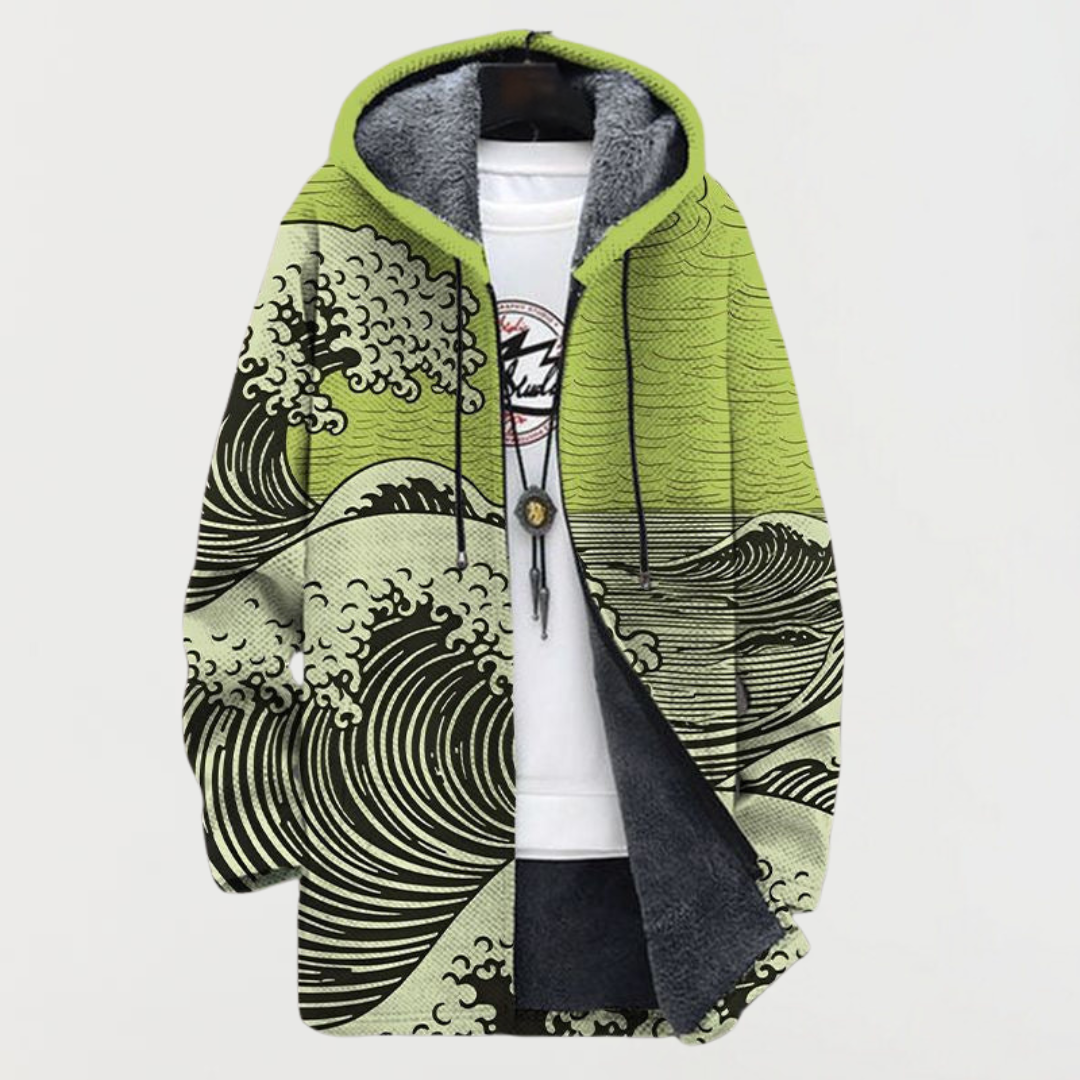 Kathrin | Kapuzenjacke mit Wellenmuster