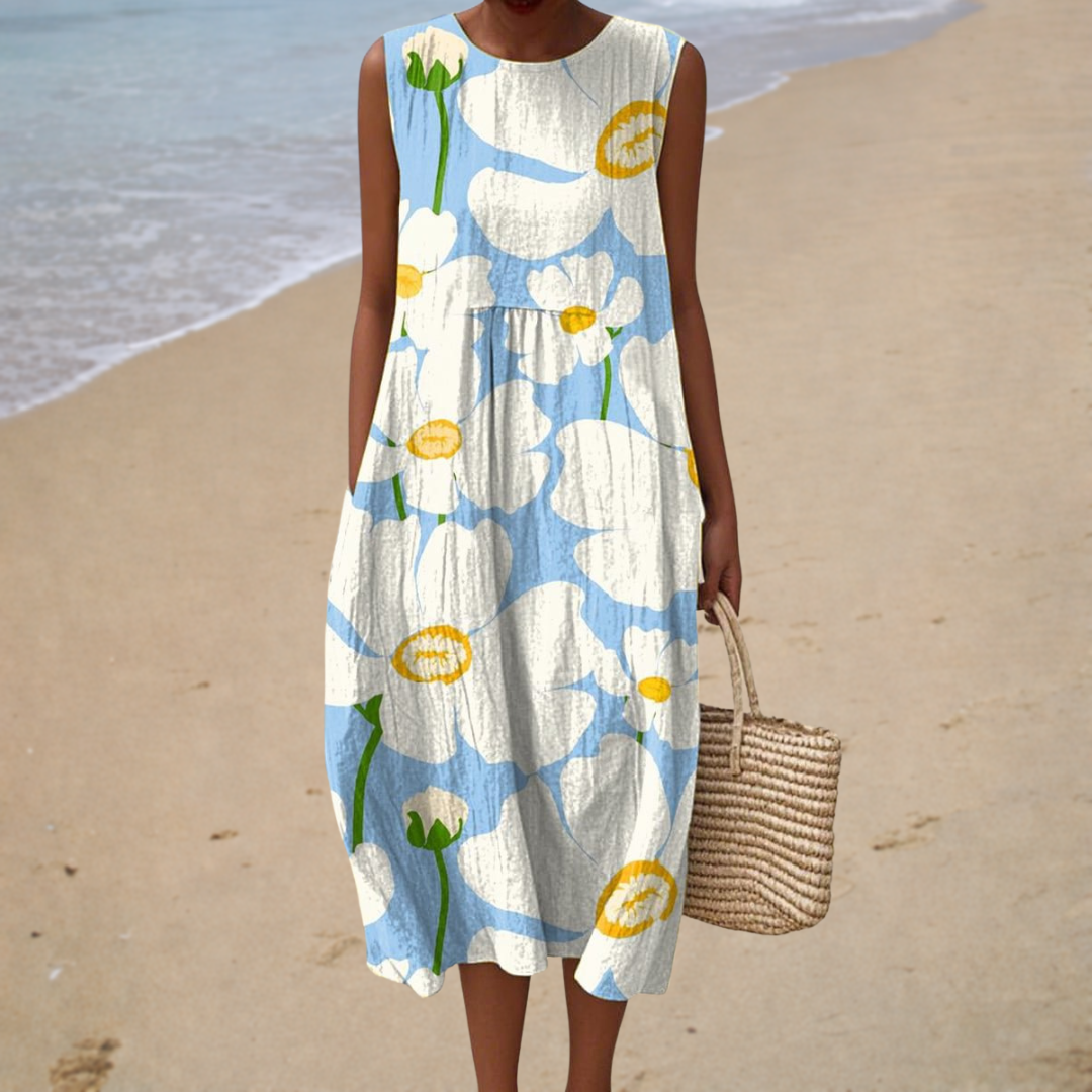Magdalena | Bequemes ärmelloses Sommerkleid