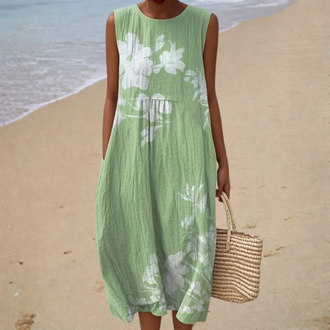 Luise | Bequemes ärmelloses Sommerkleid