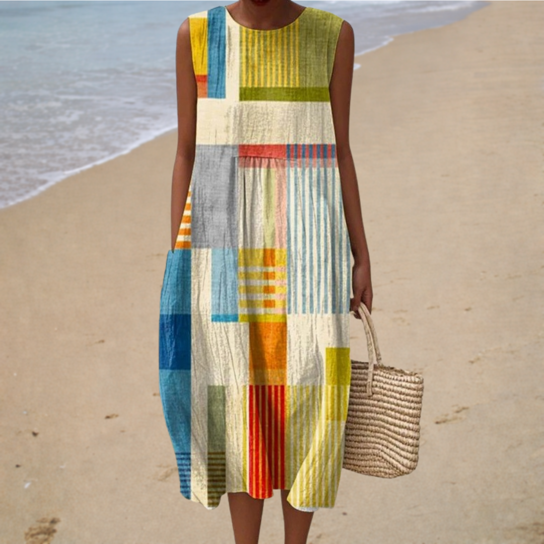 Sophie | Bequemes ärmelloses Sommerkleid
