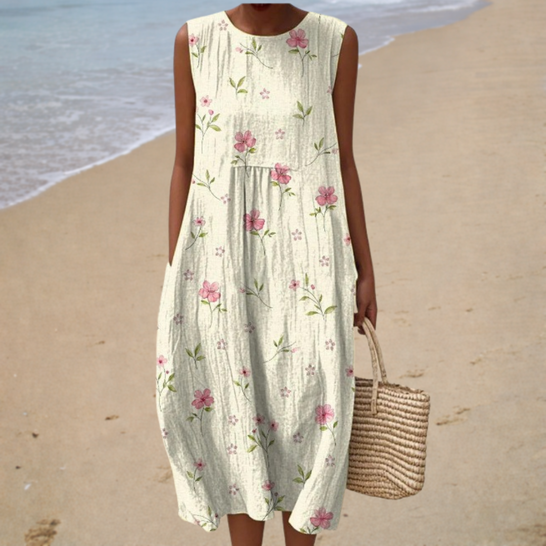 Sophie | Bequemes ärmelloses Sommerkleid