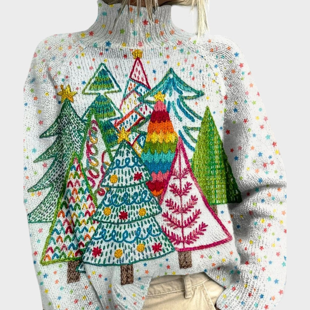 Sara - Künstlerischer Strickpullover