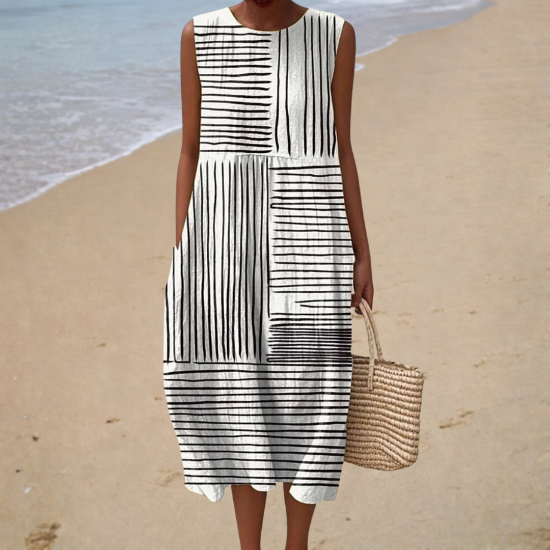 Marlene | Bequemes ärmelloses Sommerkleid