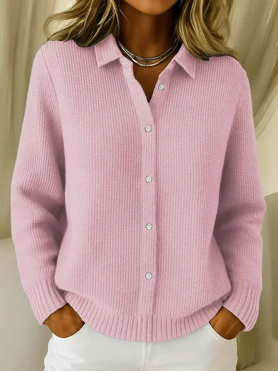 Katrina | Strukturierte Strickjacke mit Knöpfen