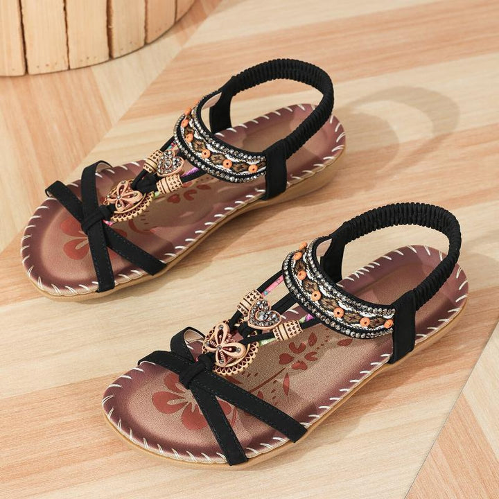 Flora | Sandalen Stil Ibiza, die Komfort und Eleganz vereinen