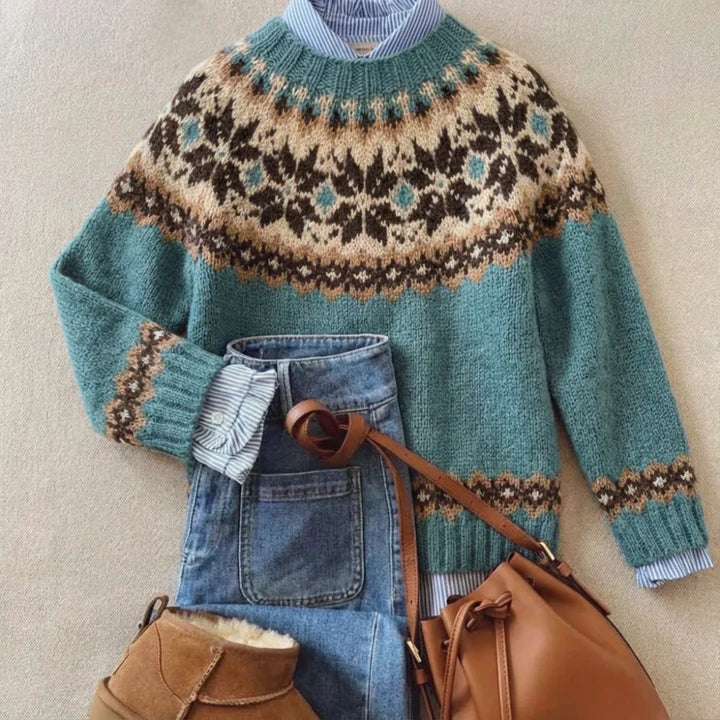 Bella | Klassischer Vintage-Strickpullover