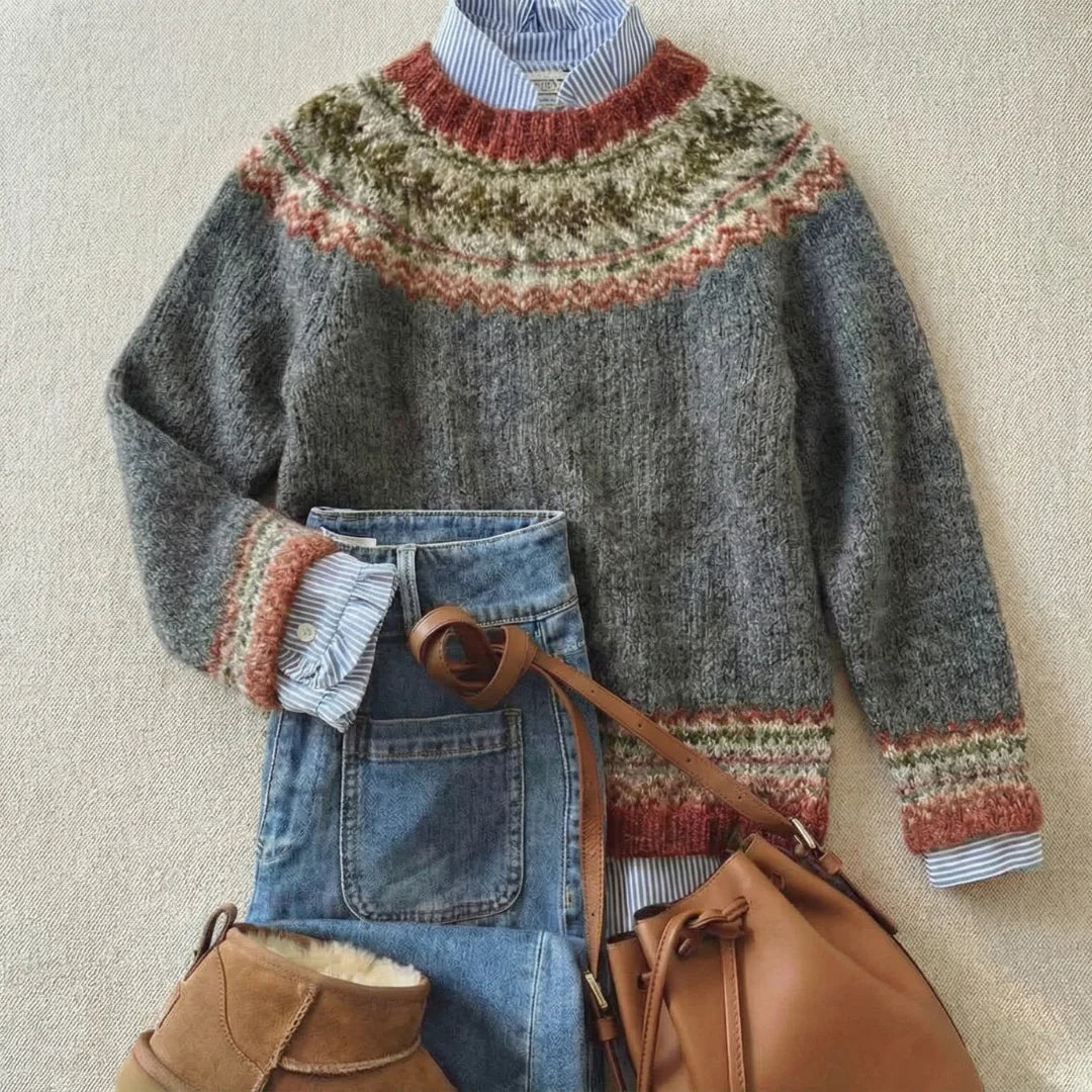 Marta | Klassischer Vintage-Strickpullover