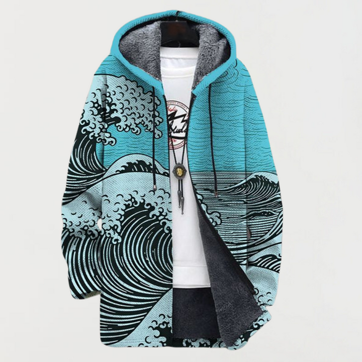 Kathrin | Kapuzenjacke mit Wellenmuster