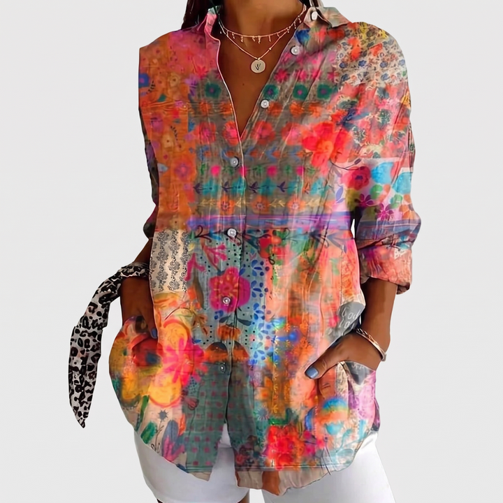 Shielo | Bluse mit abstraktem Muster