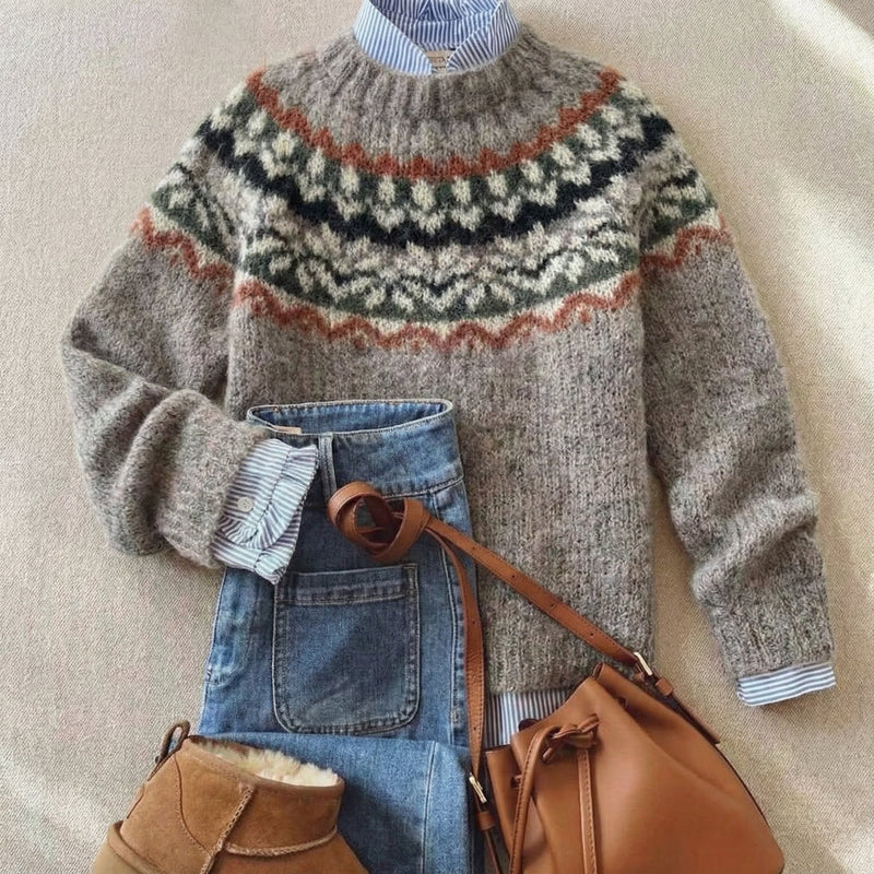 Monica | Klassischer Vintage-Strickpullover