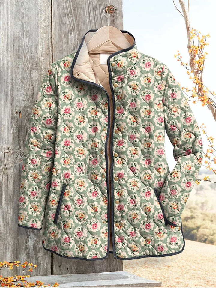 ELEANOR | VINTAGE ROSE QUILTED JACKE