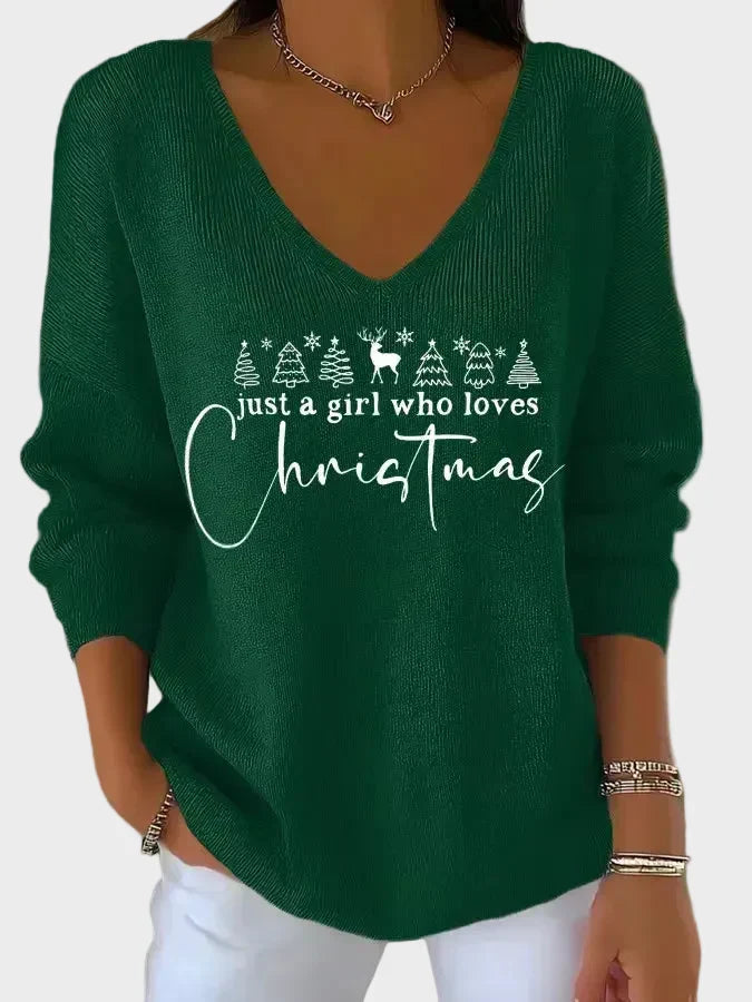 Nancy - Eleganter Weihnachtspullover