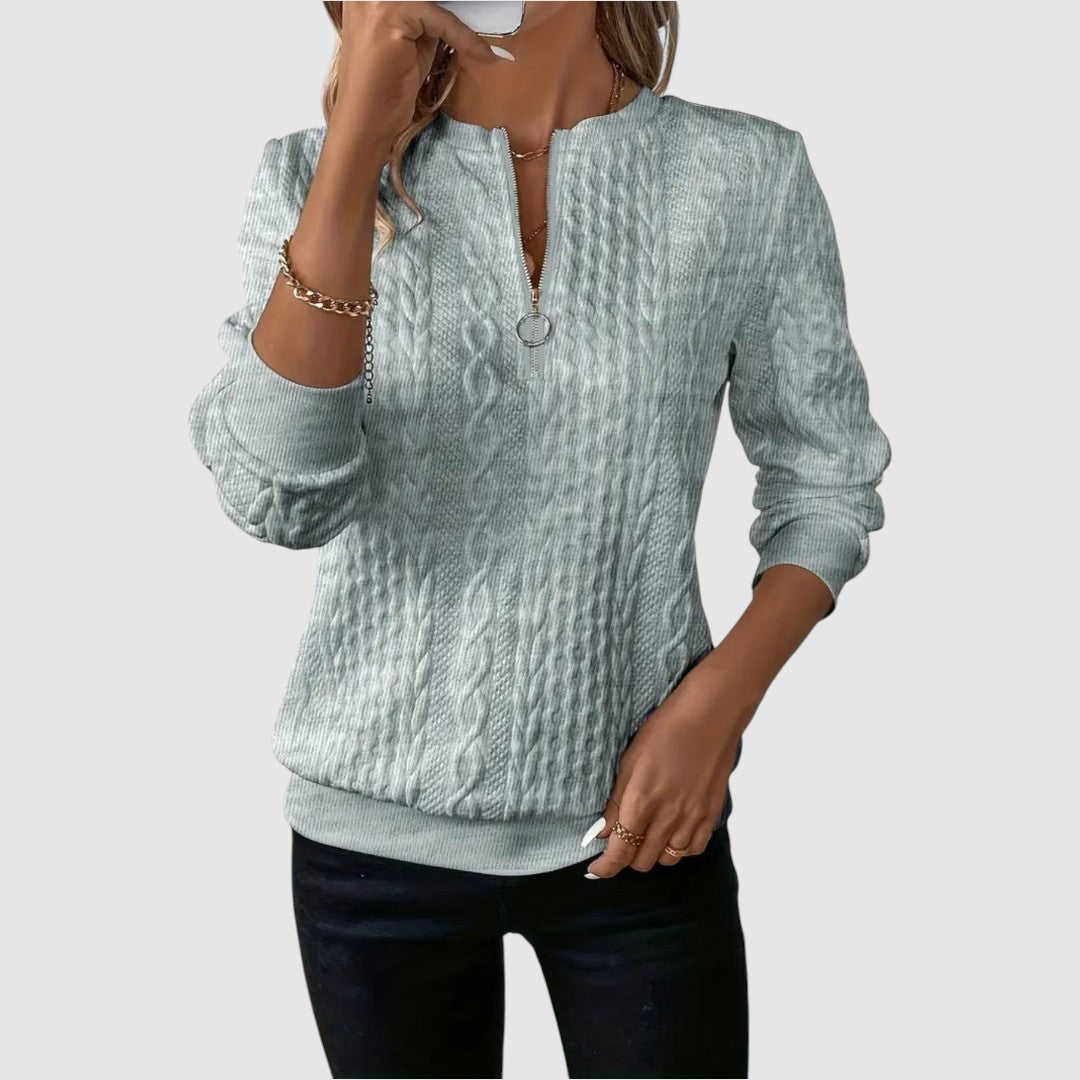 Rozárie - Stilvoller geflochtener Pullover