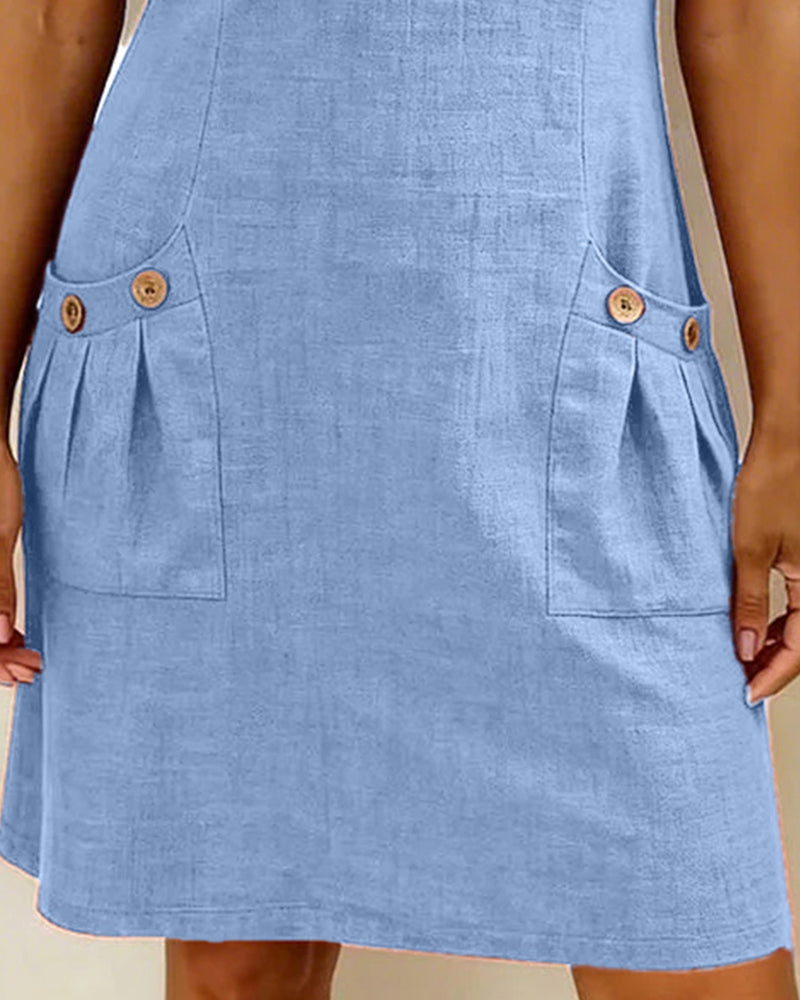 Van Elst Mode® | Baumwollkleid mit Reißverschluss