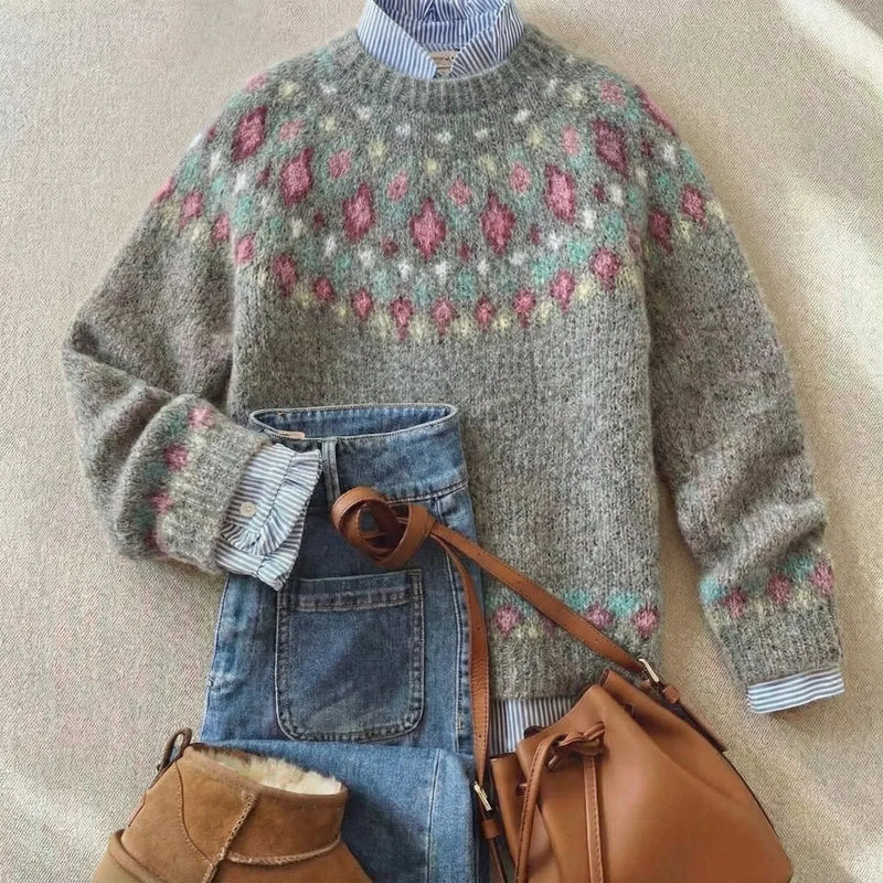 Solara | Klassischer Vintage-Strickpullover