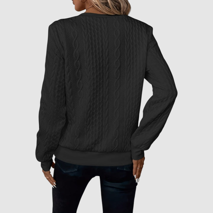 Rozárie - Stilvoller geflochtener Pullover
