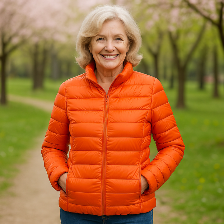 ULLA ÜBERGANGSPADDED JACKE | ORANGE