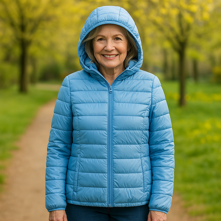 METTA ÜBERGANGSPOLSTERTE JACKE | BABY BLAU