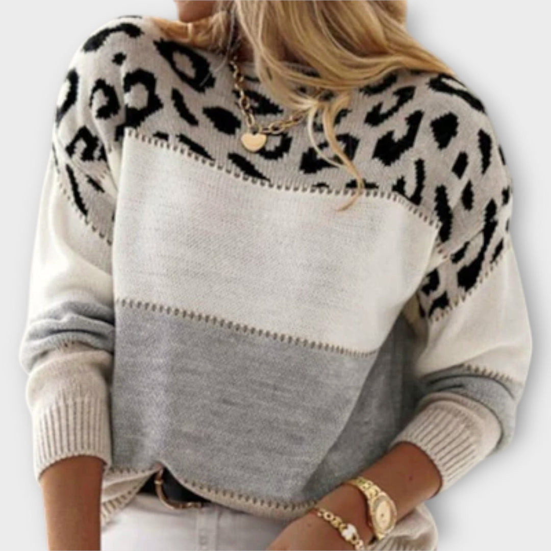 Cheyenne - Lockere Sweater im Leopardenmuster
