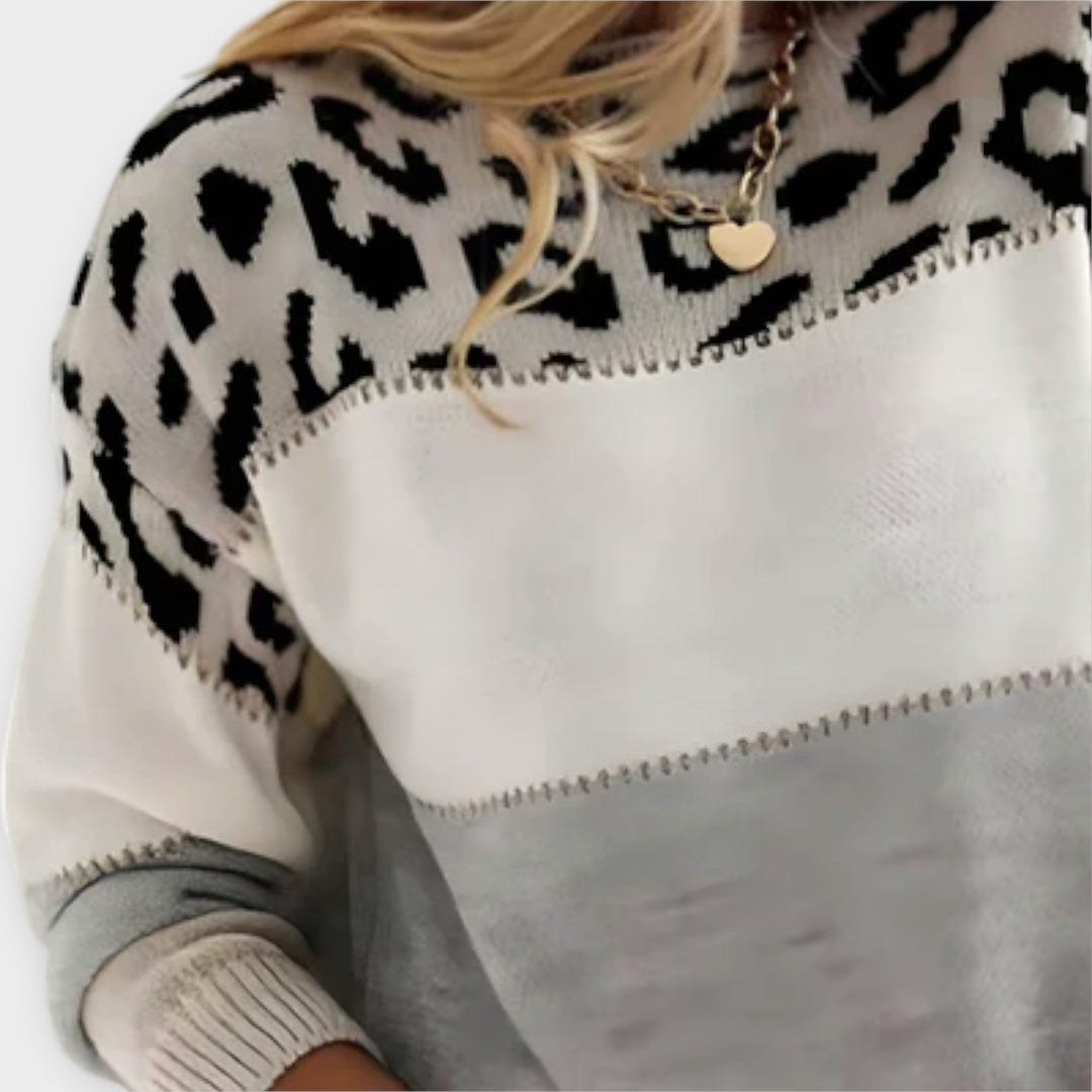 Cheyenne - Lockere Sweater im Leopardenmuster
