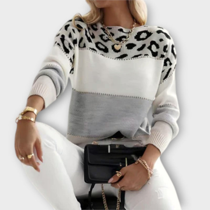 Cheyenne - Lockere Sweater im Leopardenmuster