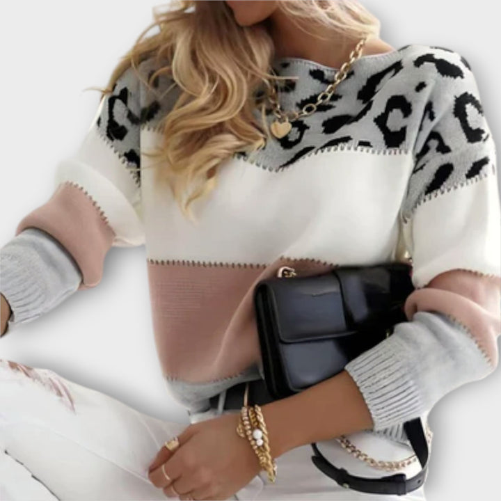 Cheyenne - Lockere Sweater im Leopardenmuster