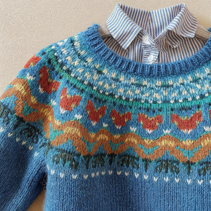 Vera | Klassischer Vintage-Strickpullover