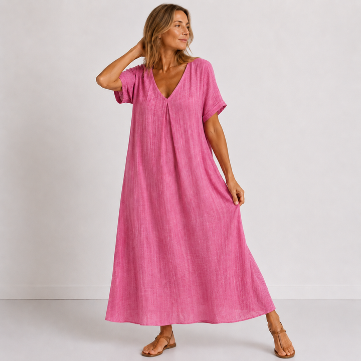Violette - Langes fließendes Kleid