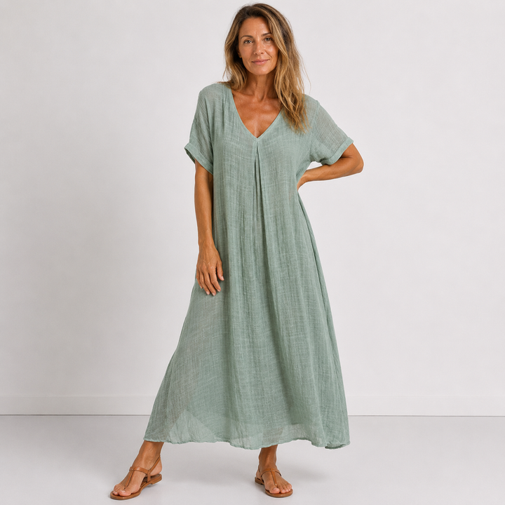 Violette - Langes fließendes Kleid