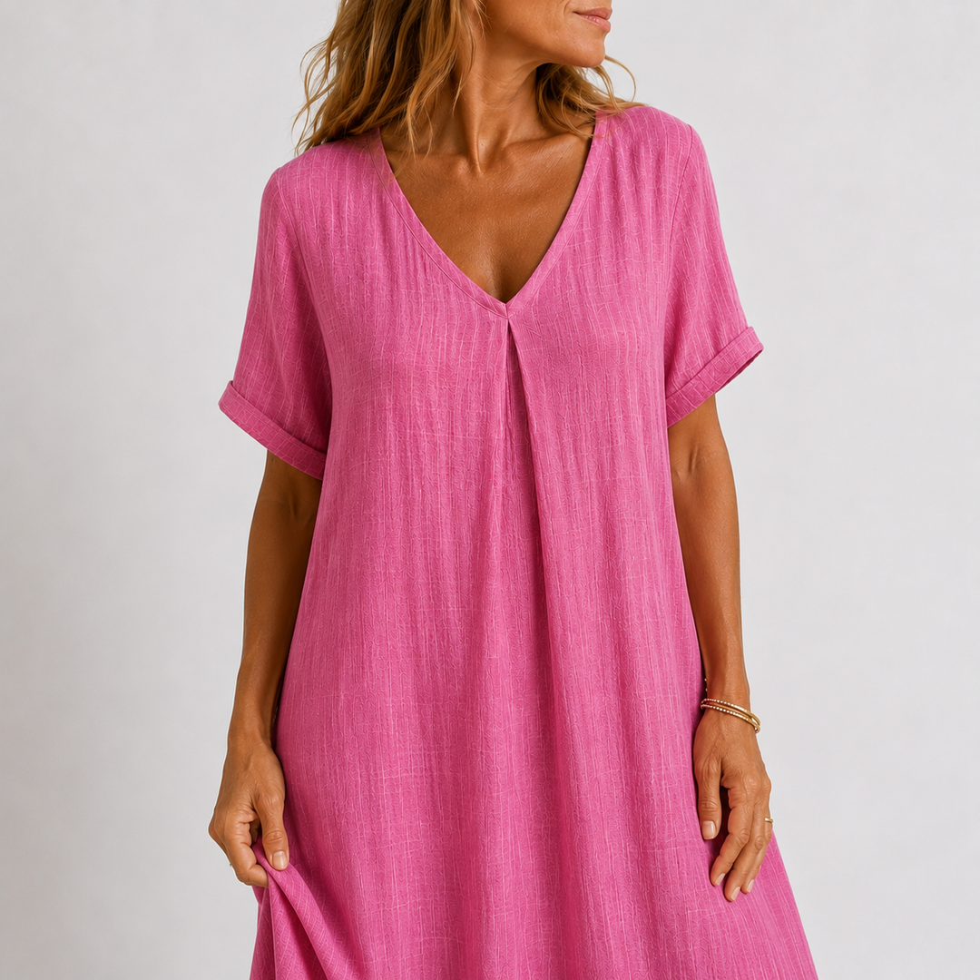 Violette - Langes fließendes Kleid