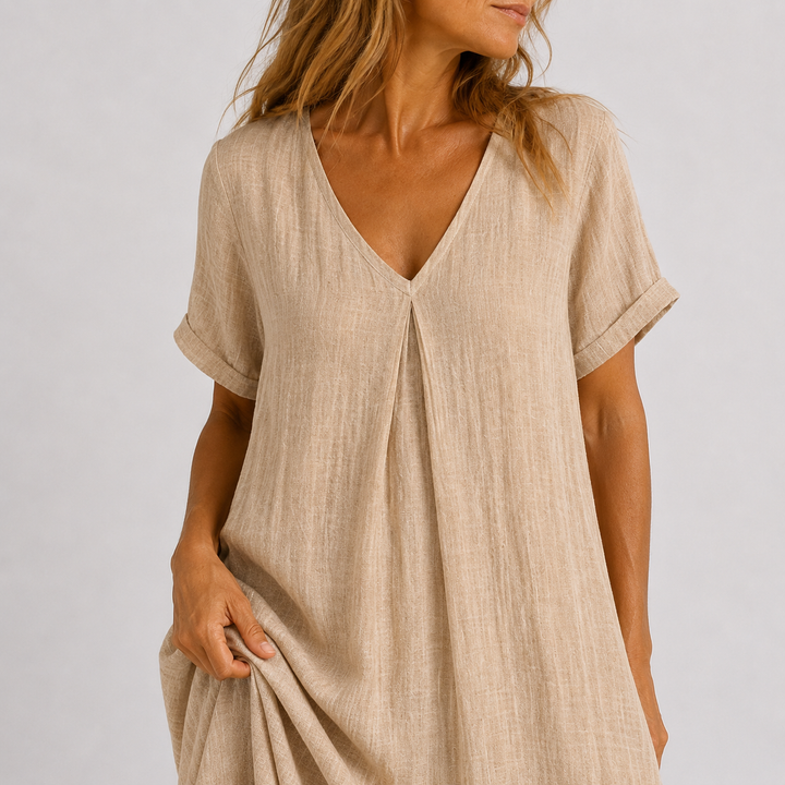 Violette - Langes fließendes Kleid