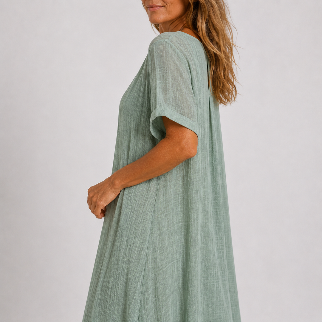 Violette - Langes fließendes Kleid