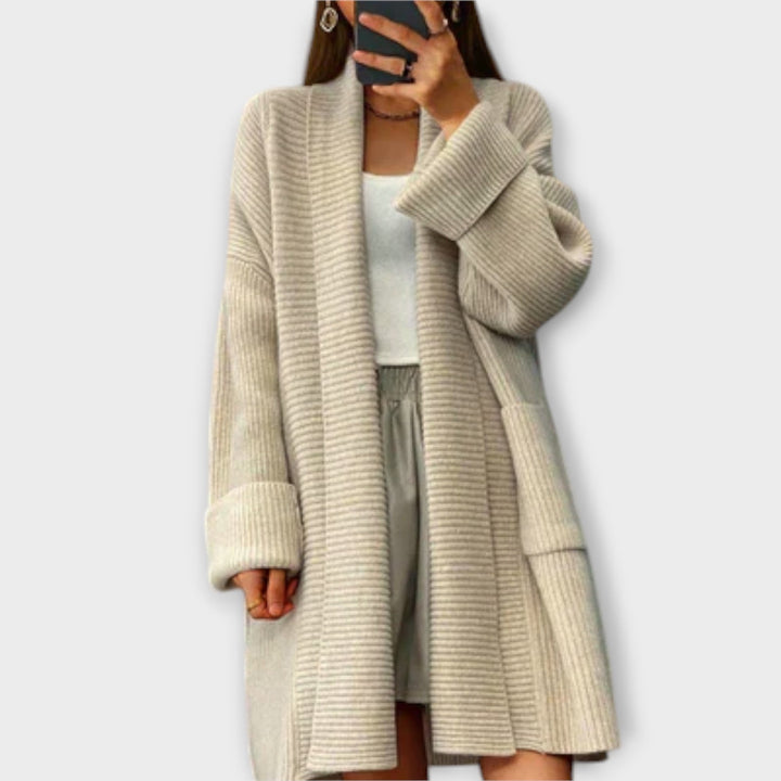 Euphemia - Langer geflochtener Cardigan