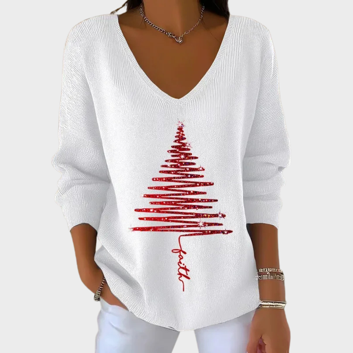 Nancy - Eleganter Weihnachtspullover