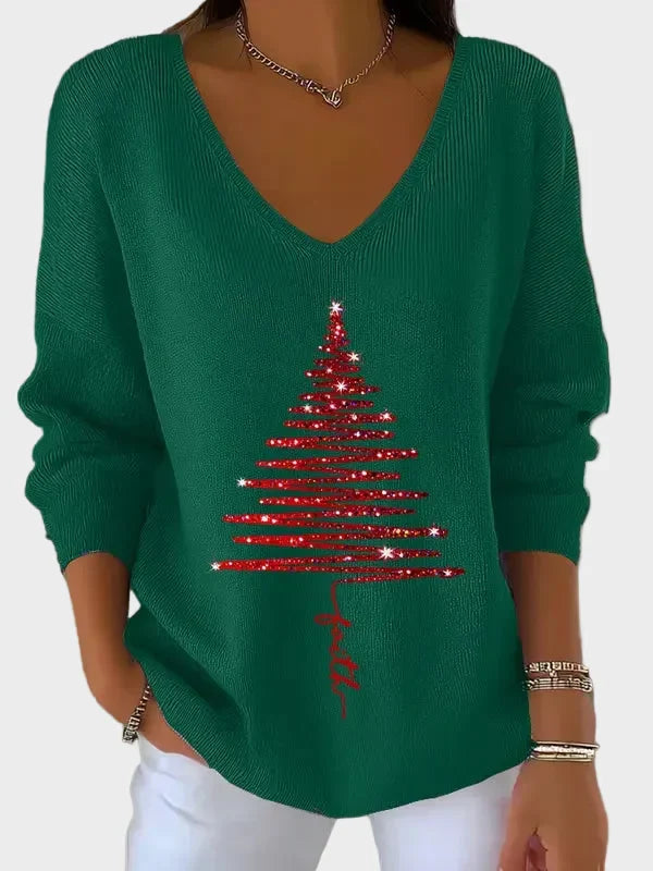 Nancy - Eleganter Weihnachtspullover