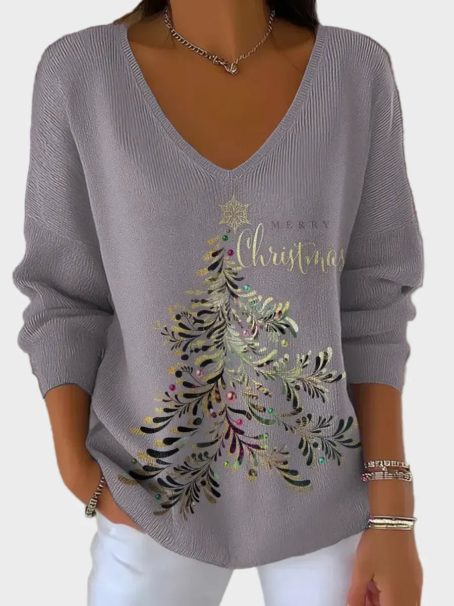 Nancy - Eleganter Weihnachtspullover