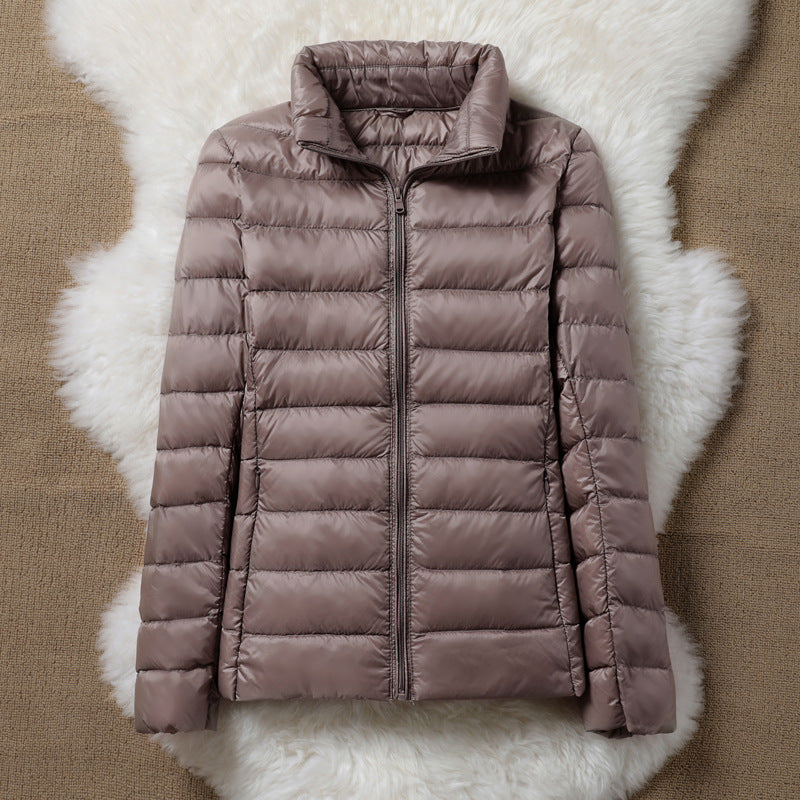 ULLA ÜBERGANGSPOLSTERTE JACKE | CHAMPAGNE