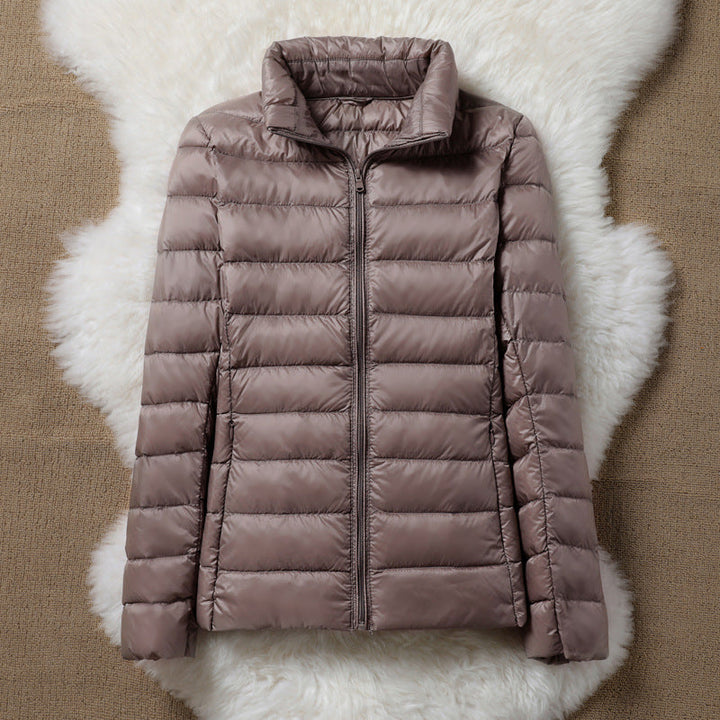 ULLA ÜBERGANGSPOLSTERTE JACKE | CHAMPAGNE