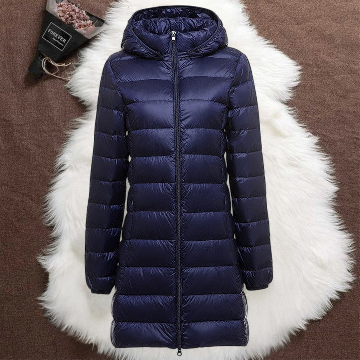 HELSA LANGES ÜBERGANGSPOLSTERTE JACKE | NAVY BLAU