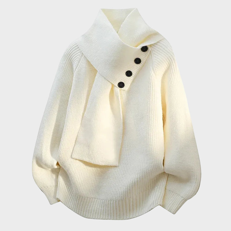 Arielle - Bequemer Pullover mit Schalkragen