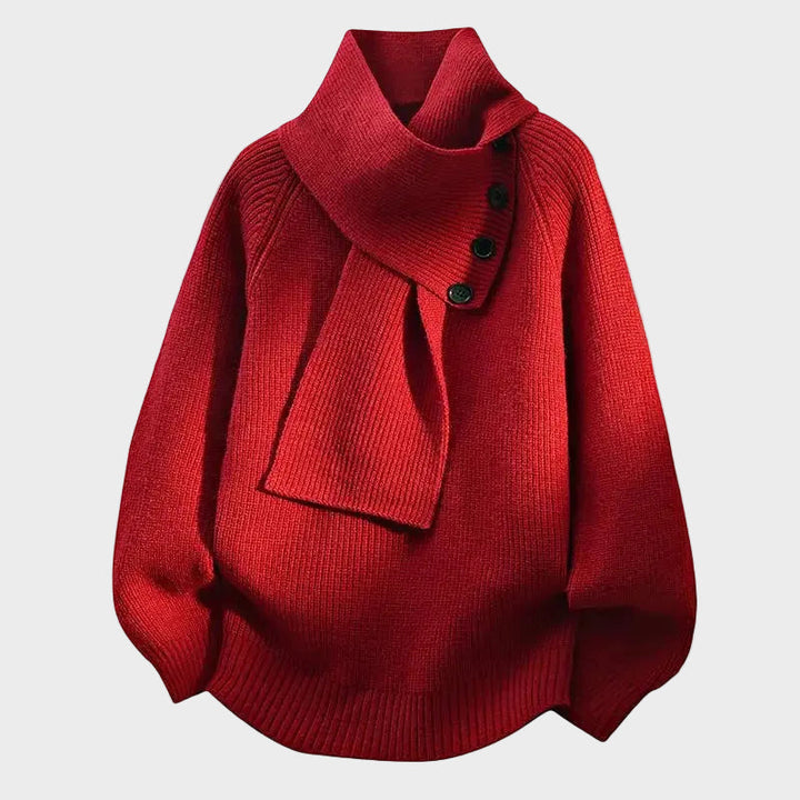 Arielle - Bequemer Pullover mit Schalkragen