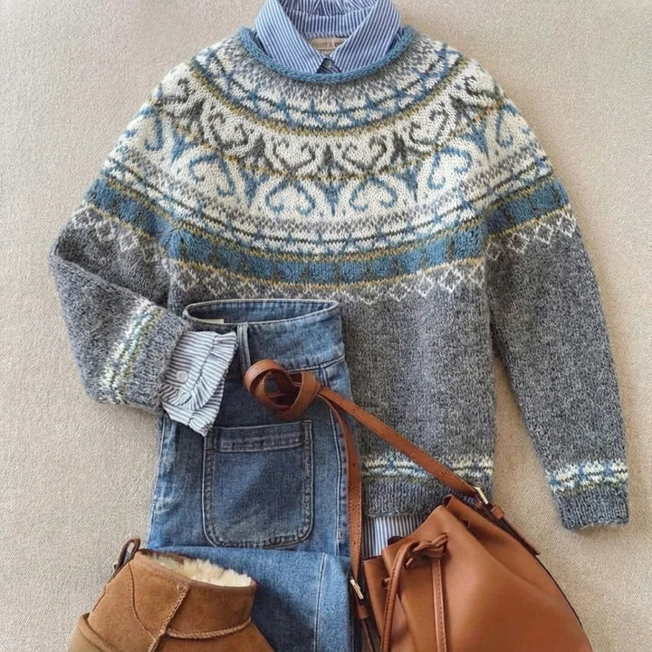 Lucía | Klassischer Vintage-Strickpullover