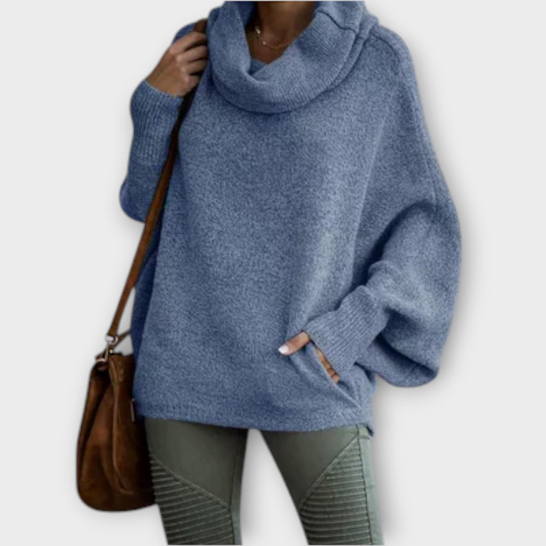 Ulrike - Eleganter Damenpullover im Schildkrötenstil