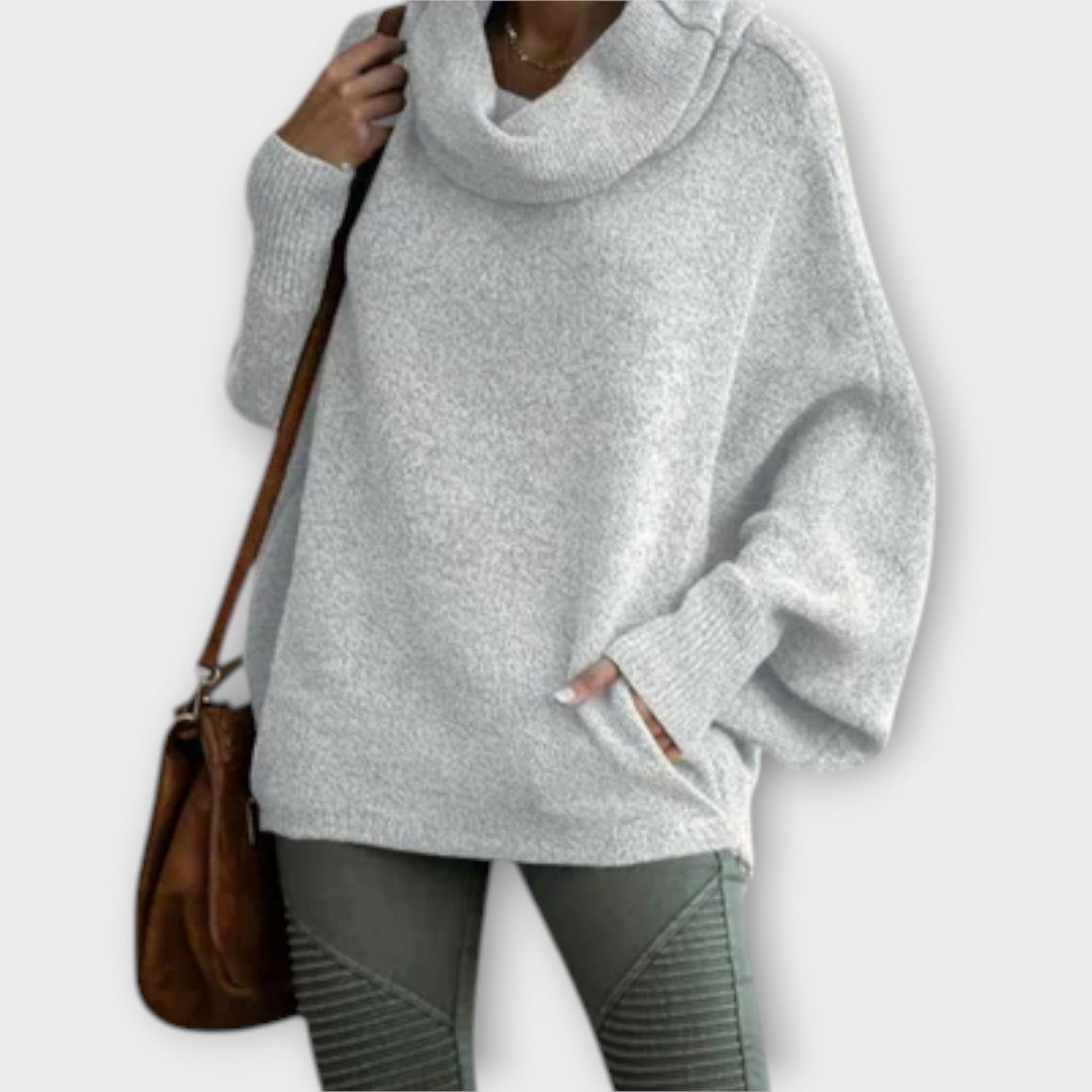 Ulrike - Eleganter Damenpullover im Schildkrötenstil