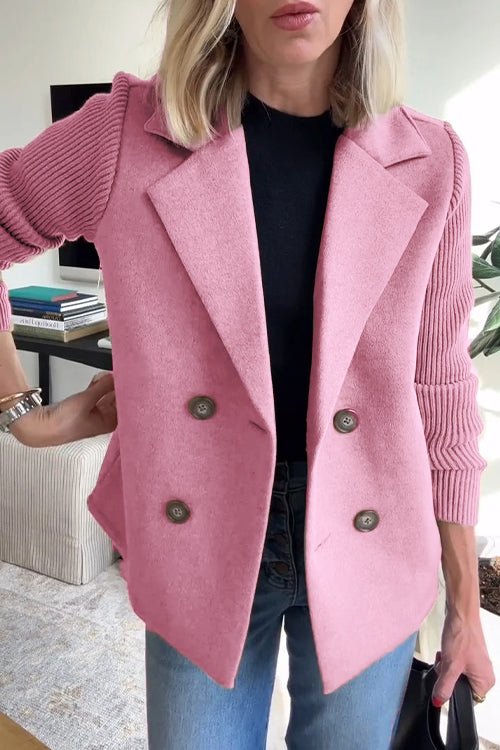 Amora - Eleganter Blazer mit Geflochtenen Ärmeln