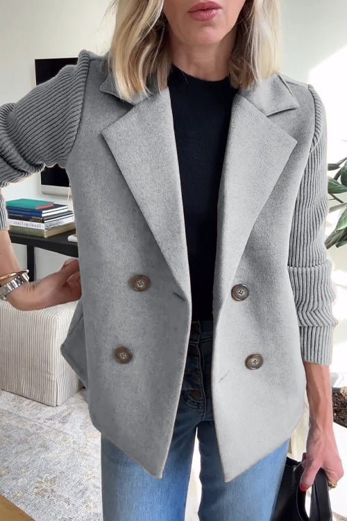 Amora - Eleganter Blazer mit Geflochtenen Ärmeln